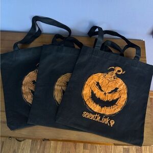 Three (3) Seventh Ink tote bags